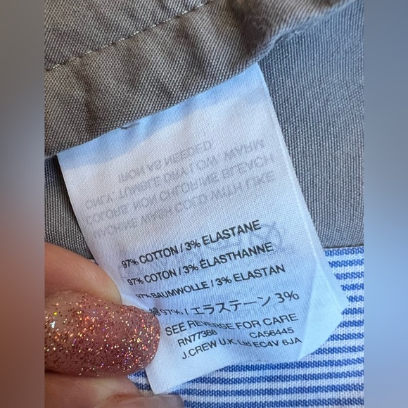 J. Crew Black and cream Flat Front Shorts Casual Style - Picture 6 of 7